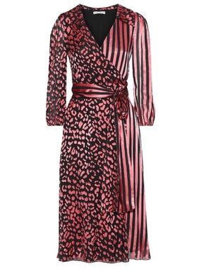 Alice + Olivia Abigail Wrap Midi Dress